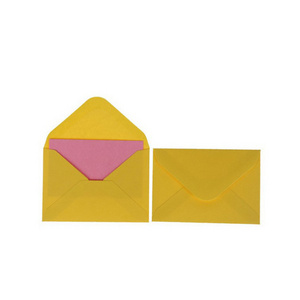 Customized color envelope European style color glue envelope invitation letter thank you letter stamping logo color print letter