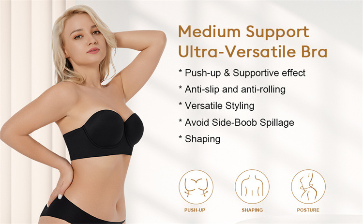 HEXIN Seamless Bra Panty Women Underwear Shapewear Shapers Bra Wholesale in Stock Womens Female Standard Adults Knitted S-3XL