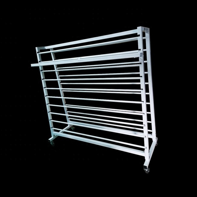 Factory custom heavy duty display stand for  retail display carpet rolling display rack