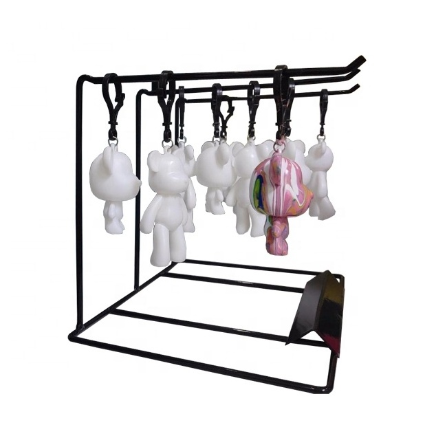 New 3 Peg  Key Chain Small Items Counter Display Rack