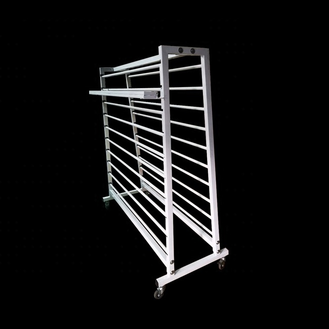 Factory custom heavy duty display stand for  retail display carpet rolling display rack