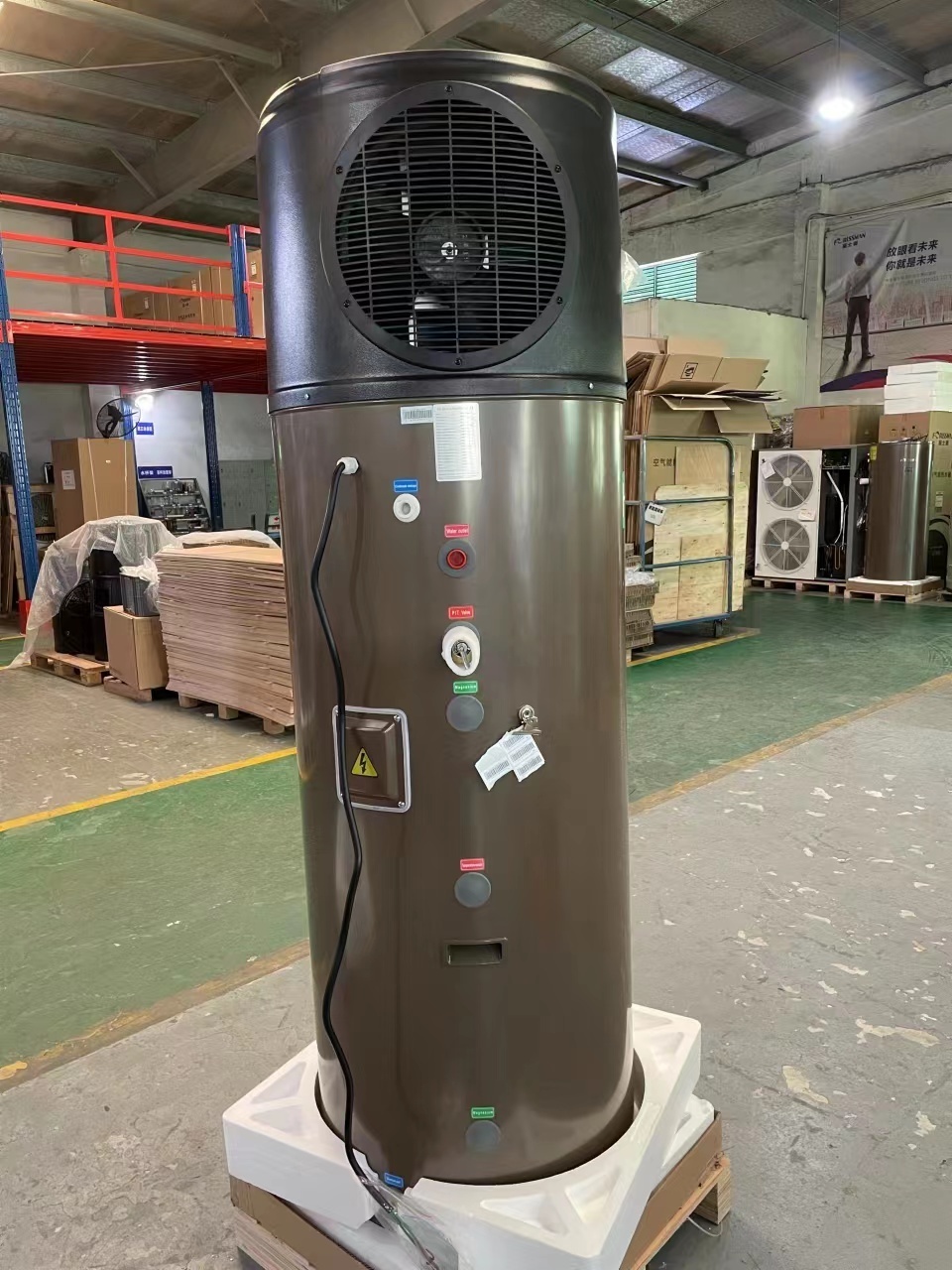 300L household All In One Heat Pump water heater air to water heat pump boiler with electric heating for shower