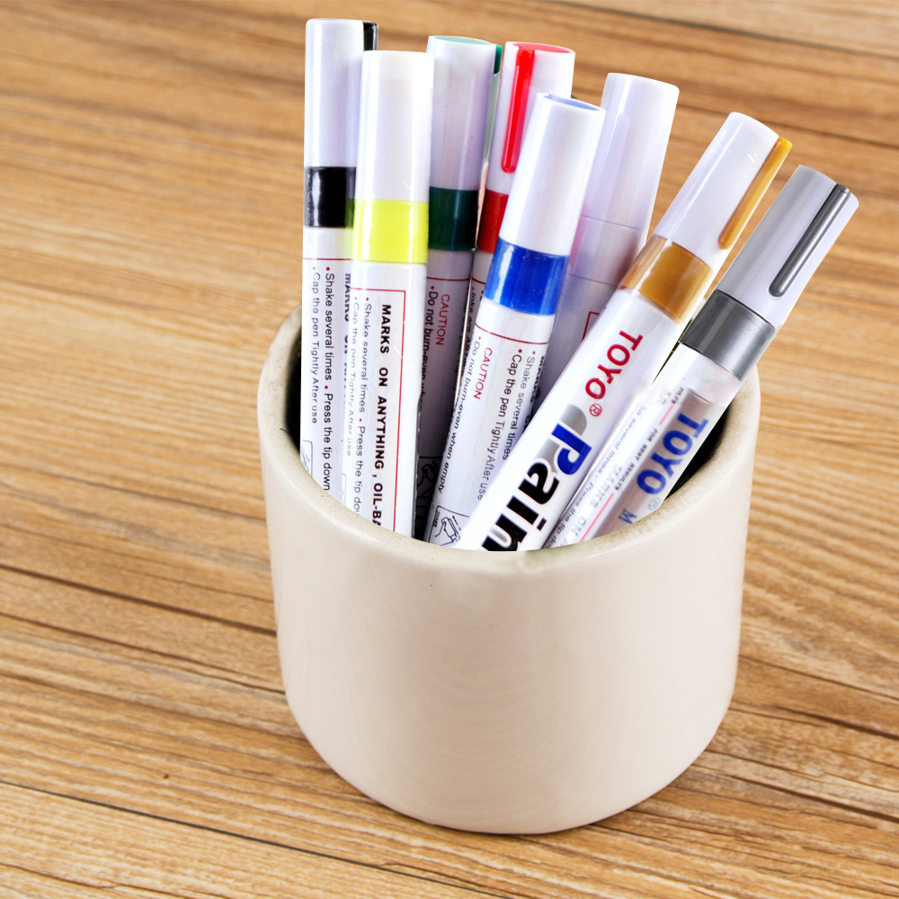 New Packing TOYO colorful paint marker pen DIY album graffiti pen car tyre paint marker