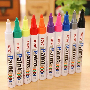 New Packing TOYO colorful paint marker pen DIY album graffiti pen car tyre paint marker