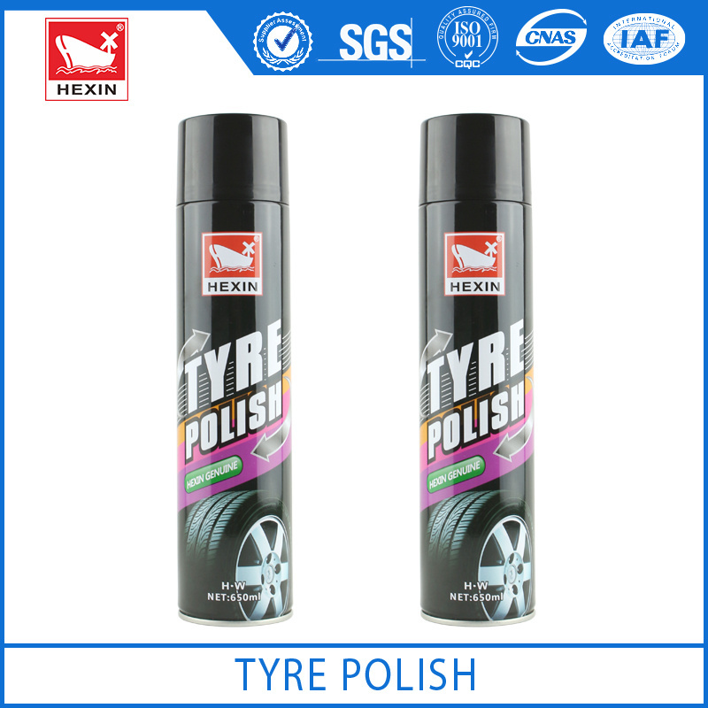 car tyre foam polishing and cleaning spray