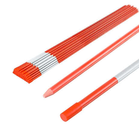 Low price high quality collapsible fiberglass snow stakes collapsible fiberglass driveway markers