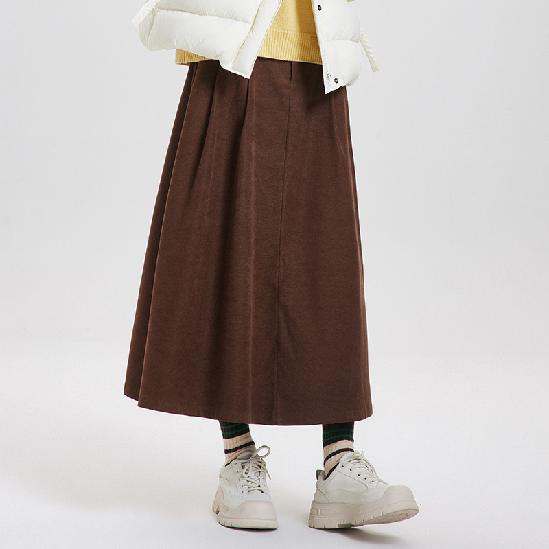 Half skirt women 2024 new Japanese system cover hip cargo umbrella skirt thin temperament A word MIDI skirt