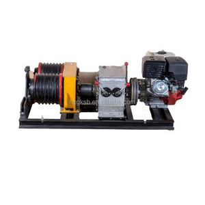 Dual-bull wheel motorized cable pulling winch cable laying equipment