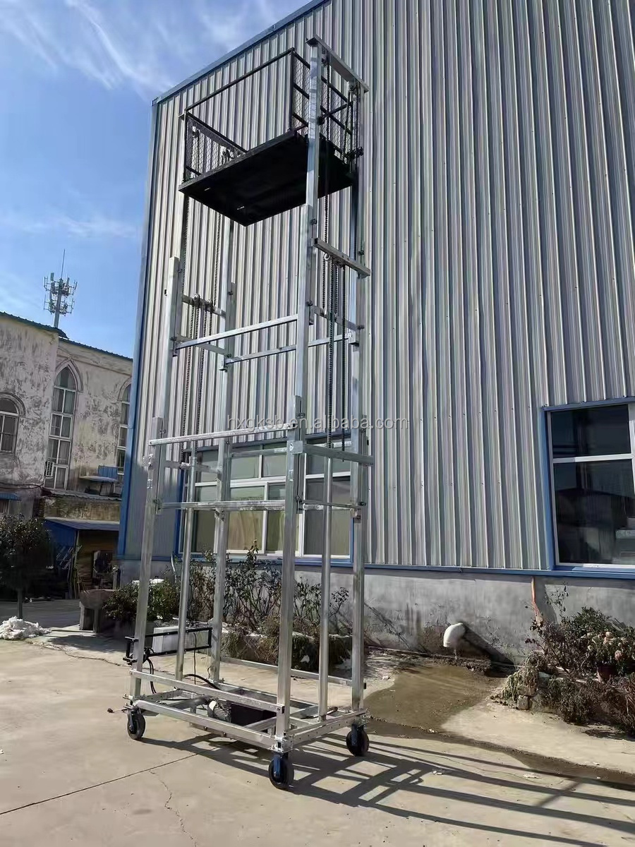 Customized automatic hydraulic lifting scaffolding 1000kg  4 6 8m raised platform work platforms