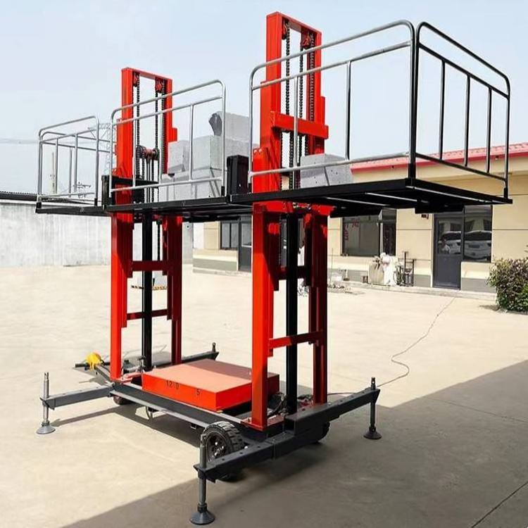 4 6 8 Meter Lift Scaffolding 1000kg Hydraulic Electric Lift Mobile material lifting platform