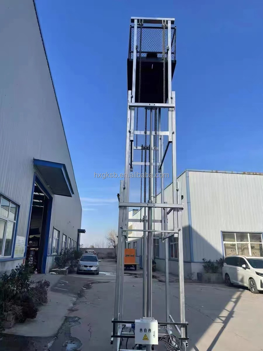 Customized automatic hydraulic lifting scaffolding 1000kg  4 6 8m raised platform work platforms