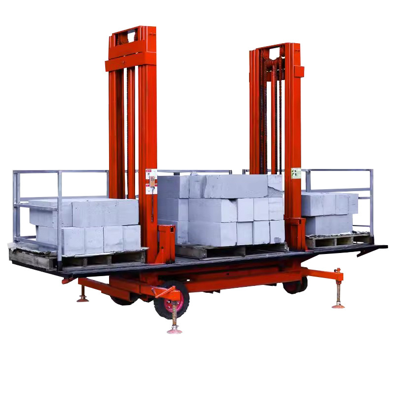 4 6 8 Meter Lift Scaffolding 1000kg Hydraulic Electric Lift Mobile material lifting platform