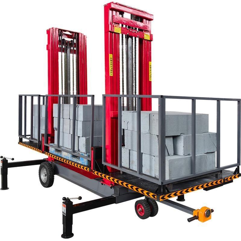 4 6 8 Meter Lift Scaffolding 1000kg Hydraulic Electric Lift Mobile material lifting platform