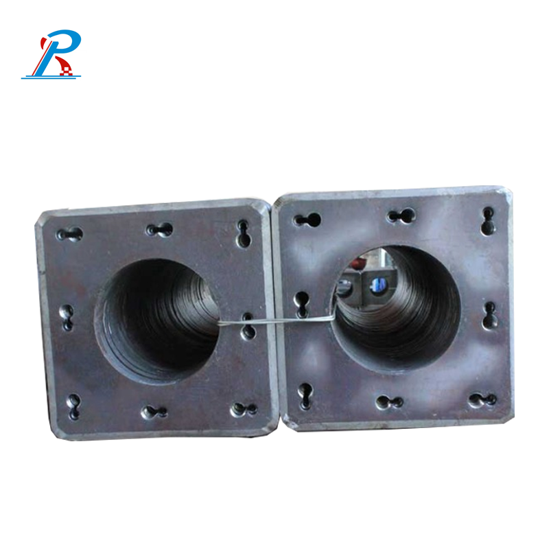 Mild steel square shape steel end plate for concrete pipe pile