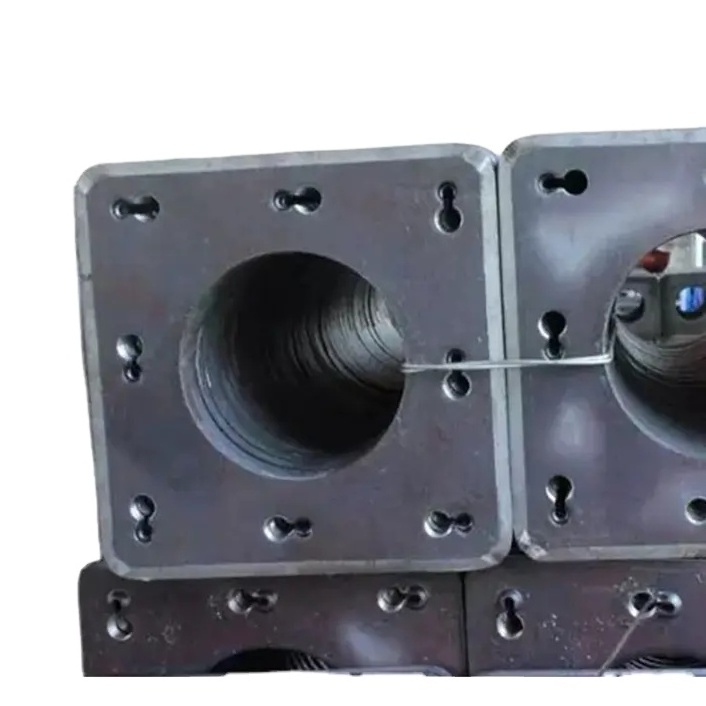 Mild steel square shape steel end plate for concrete pipe pile