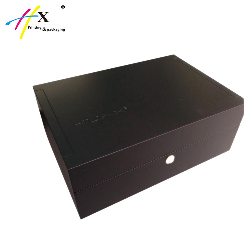 Luxury wooden WATCH packaging box for couple watches with leather