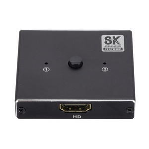 HD MI Switcher 8K 60HZ HDCP HDMI 2.1 Switch 1x2 2x1 Adapter 2 in 1 out Bidirectional Converter