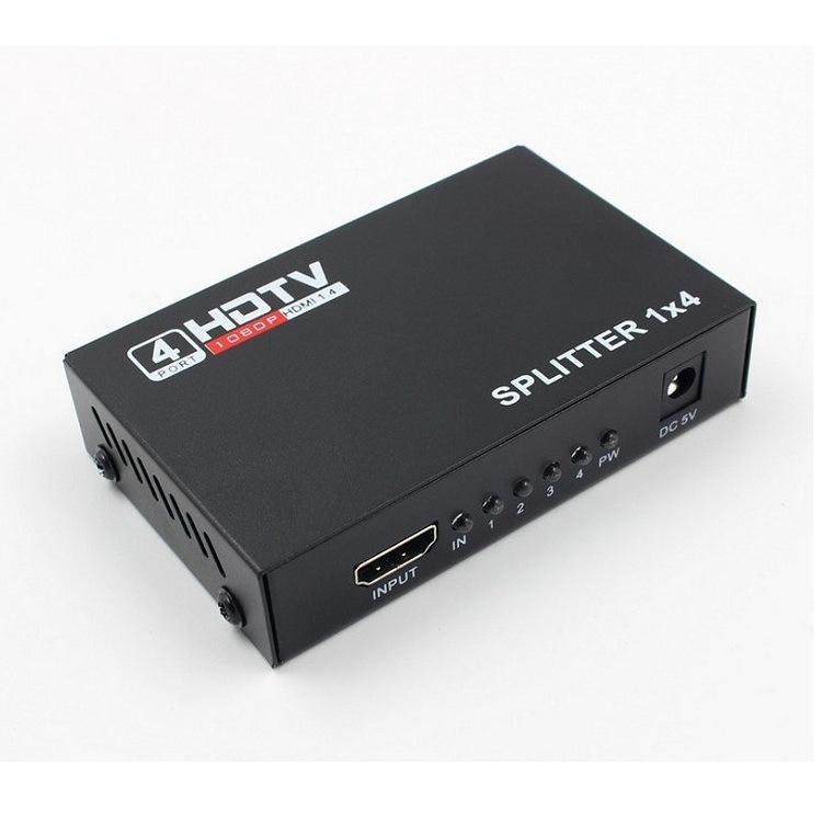 Full HD Video Commutator Switcher 1 X4 Splitter