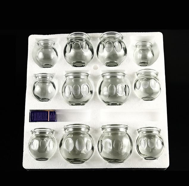 Glass Material Cupping Set 12 16 20 24 36 Cupping Set Cupping Therapy Cups