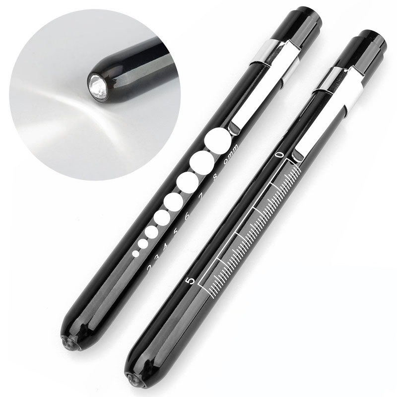 LED Aluminum Pen Light Portable Flashlight Medical Penlight Pupil Pen with Light