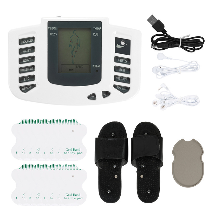 16 Pads Digital Therapy for Back Neck Foot Health Care EMS Body Electrical Muscle Stimulator Tens Acupuncture Slimming Massager