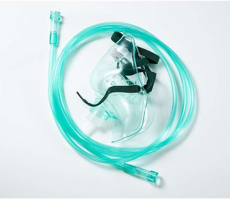 Ventilator Accessories Medical Oxygen Mask Disposable Breathing Machine Mask Nebulized Medication Mask