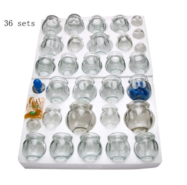 Glass Material Cupping Set 12 16 20 24 36 Cupping Set Cupping Therapy Cups