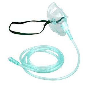 Ventilator Accessories Medical Oxygen Mask Disposable Breathing Machine Mask Nebulized Medication Mask