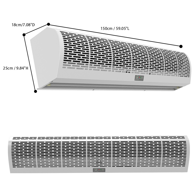 ODM/OEM 1500mm High quality Strong wind factory hot sale Remote control door Air curtain