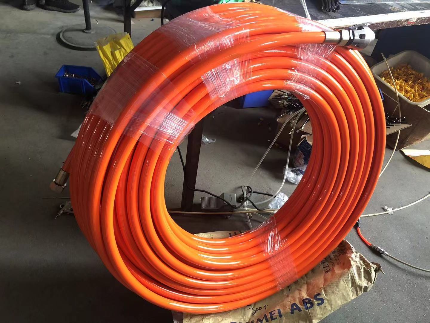 Orange color thermoplastic Elastomer sewer jet cleaning hose