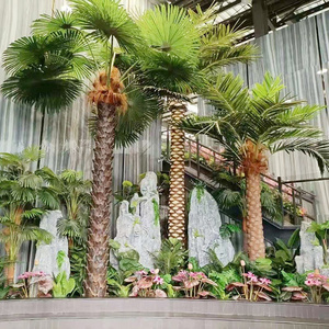 Big faux tree outdoor plants UV resistant artificial date palm trees Large fake tree