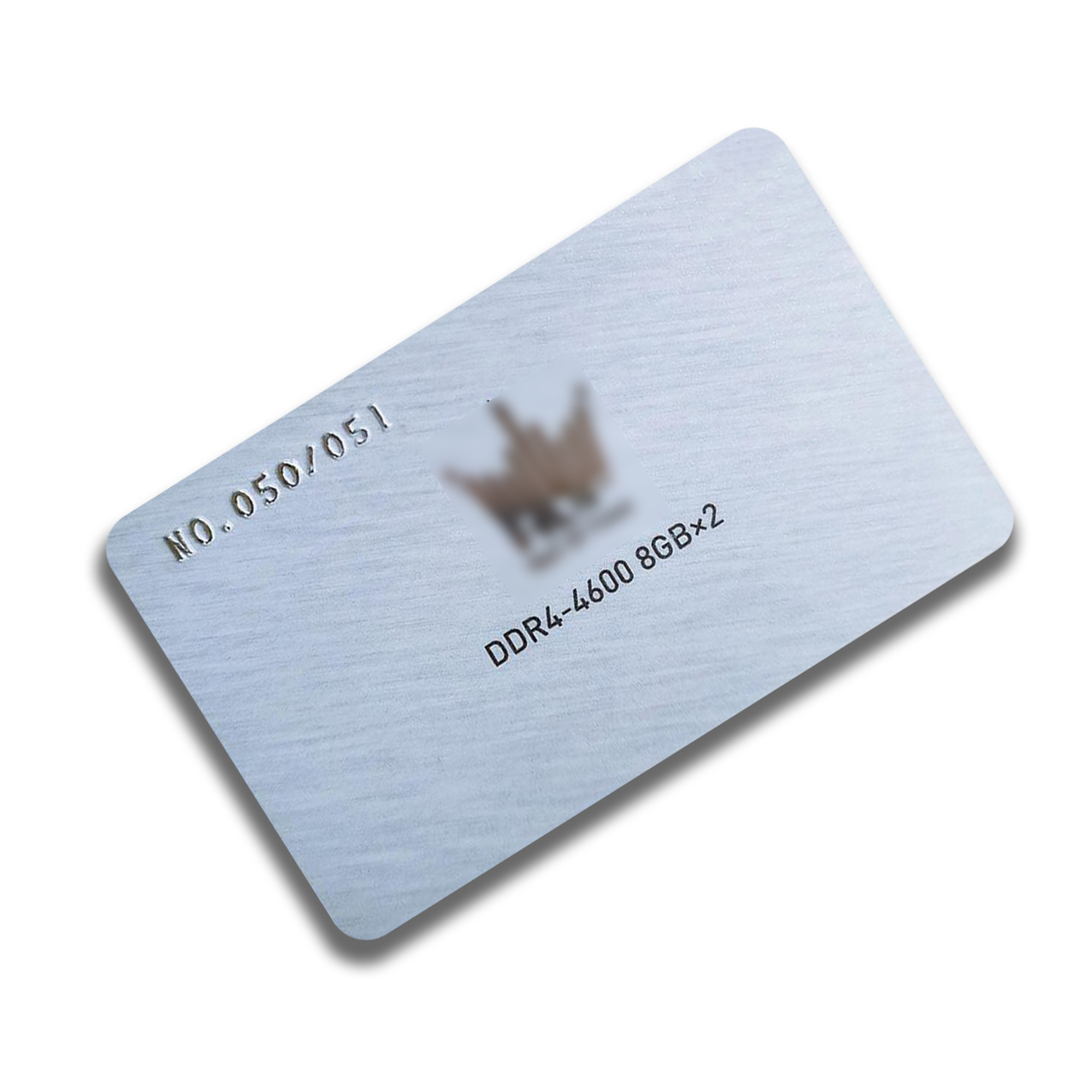 CR80 Credit Card Signature Holographic Stamping Embossed Number PVC Magnetic Stripe Card