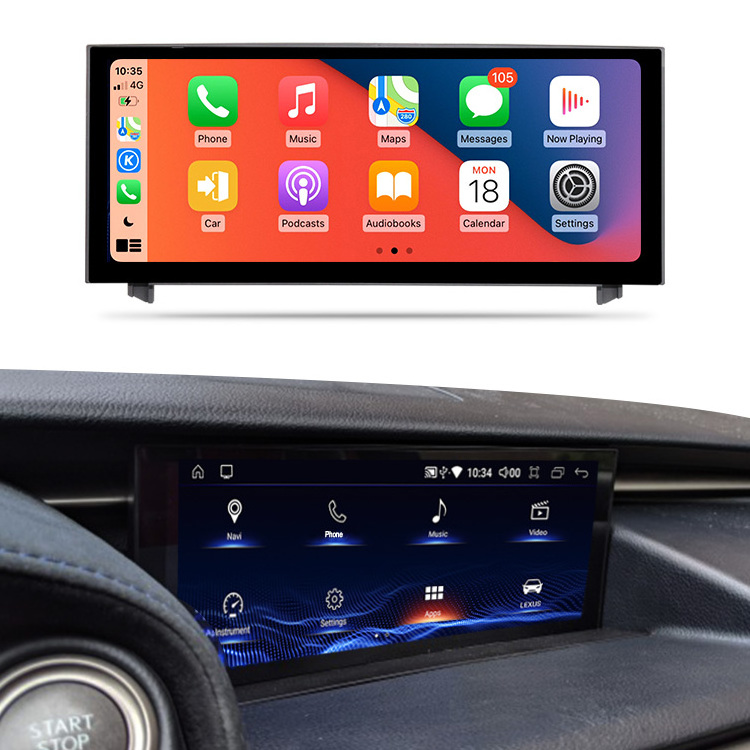 HXHY Android 13 8+128G Car Multimedia For Lexus RC IS 200 250 300 350 200t 300h Video Player GPS Auto Radio Wireless Carplay