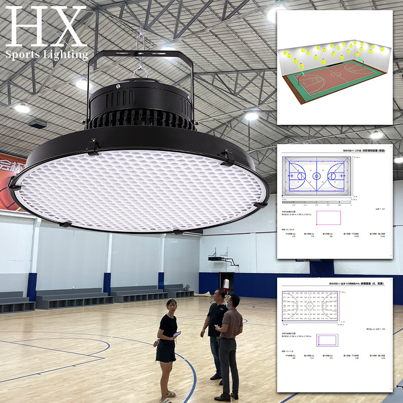 Indoor basketball court led stadium lighting 220v sport gym round floodlight Warehouse light flood lamp sport light