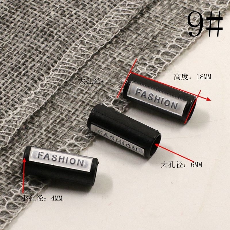 Metal Hoodie Drawstring Shoelace Stopper Cord Stopper Rope Plating Copper Zin Alloy Ends Tipping Cord Ends Strap Ends for Cotton