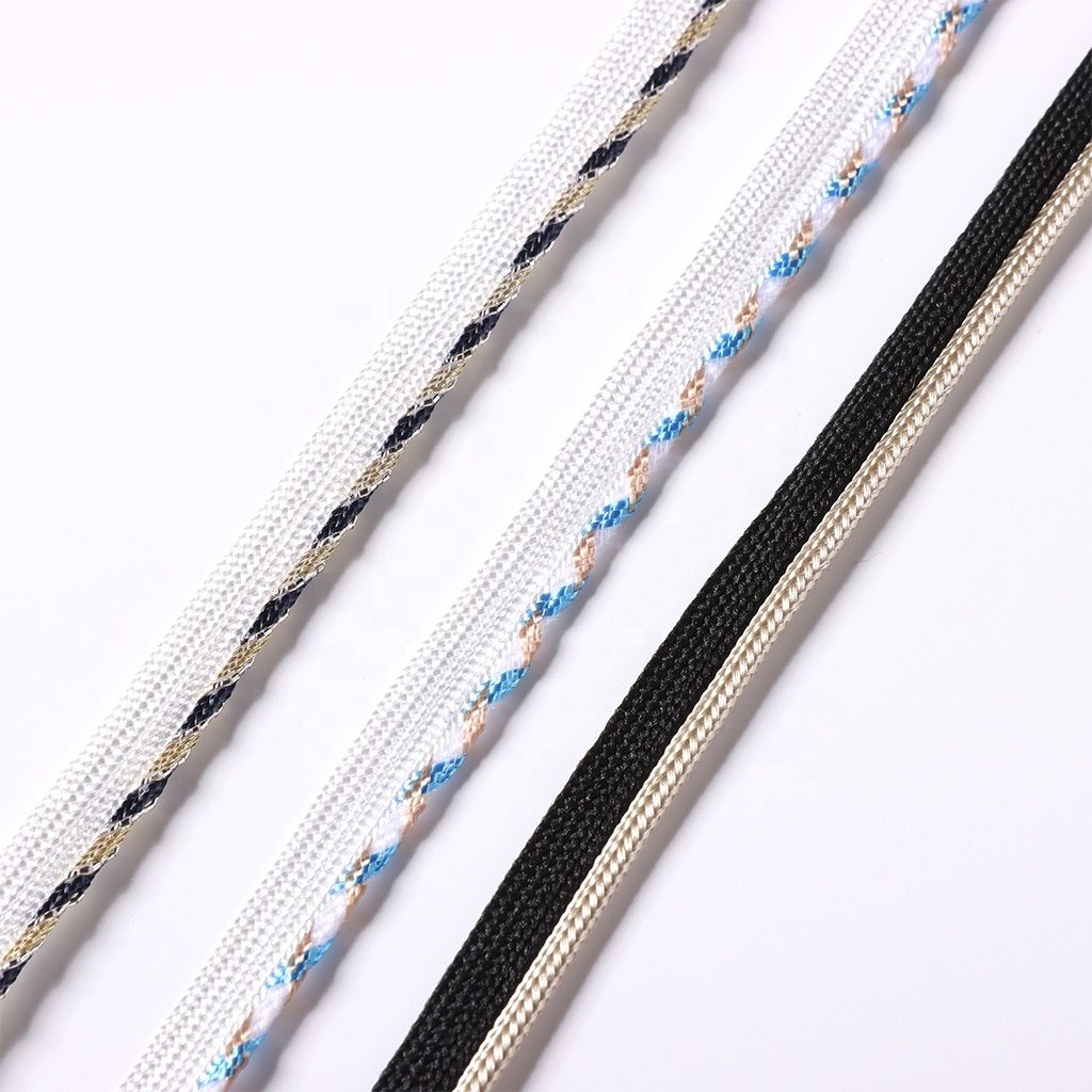 Custom Polyester Fabric Piping Bias Tape  Most Popular Webbing  Cords  For Trousers Horse Riding Clothes