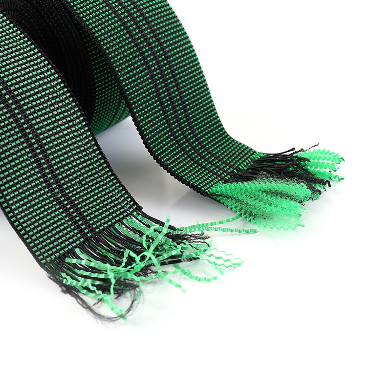 Spot Supply Green Stripe Elastic Webbing Strap Sofa Elastic Band For Outdoor Trampoline Tension Strips