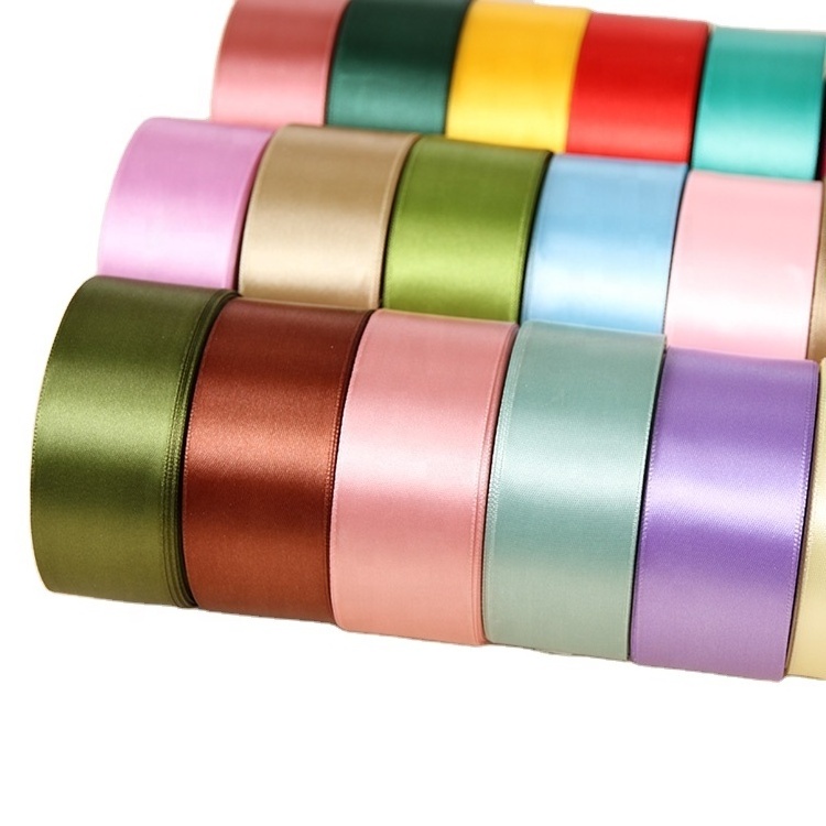 1.5inch Fabric Satin Metallic Glitter Decorative Polyester Christmas gift Ribbon  for Flower  Crafts Bows Wedding