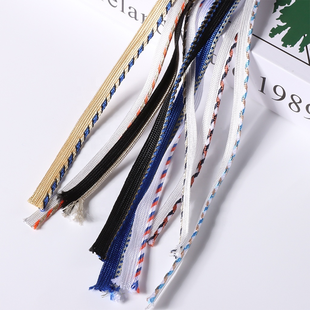 Custom Polyester Fabric Piping Bias Tape  Most Popular Webbing  Cords  For Trousers Horse Riding Clothes