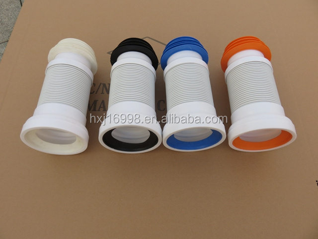 Customized Flexible PVC Toilet Bowl Connector Pipe