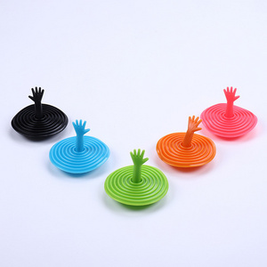 Cute Silicone Floor Drain Cover Sink Plug Sewer Bathroom Toilet Deodorant Anti-Clogging Kitchen Accessory HXJ