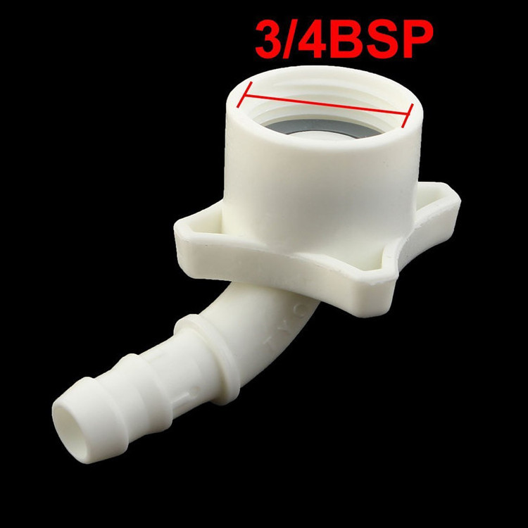 Connector for 25mm (G 3/4) Elbow Design Washing Machine Water Inlet Pipe Connector Coupler