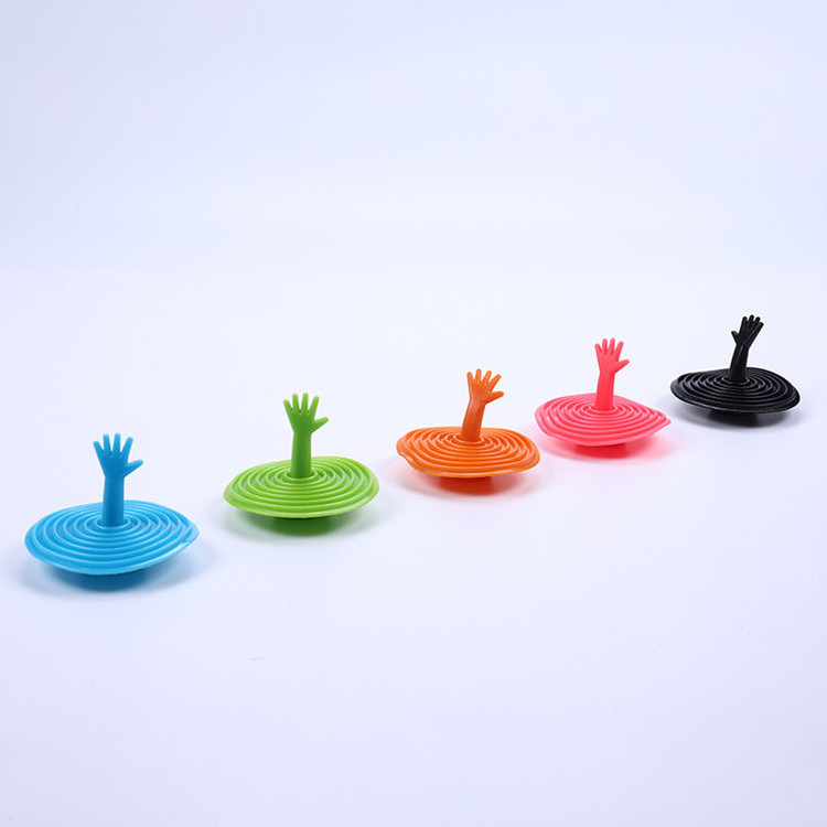 Cute Silicone Floor Drain Cover Sink Plug Sewer Bathroom Toilet Deodorant Anti-Clogging Kitchen Accessory HXJ