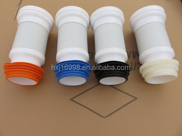 Customized Flexible PVC Toilet Bowl Connector Pipe