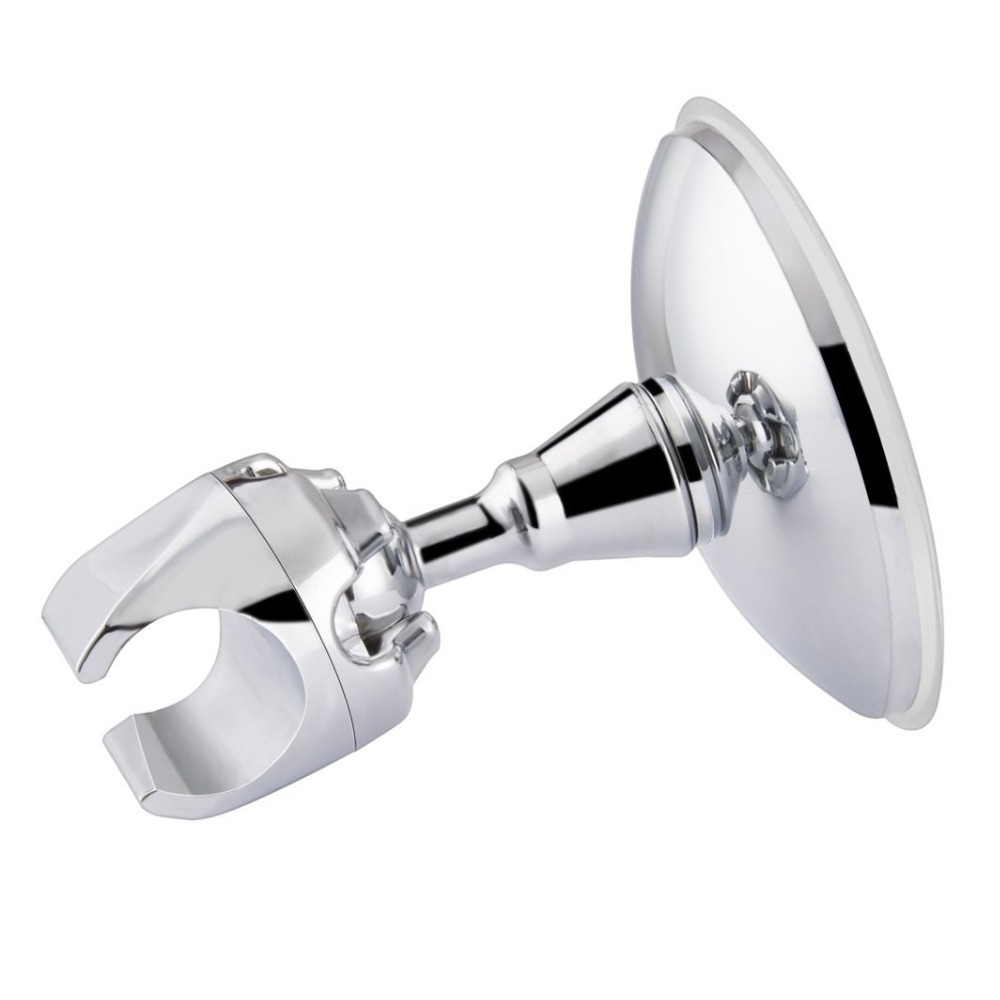 Vacuum Suction Cup Shower Head Wall Mount Holder, No Drill Removeable Handheld Bathroom Showerhead Bracket,Chrome Polished