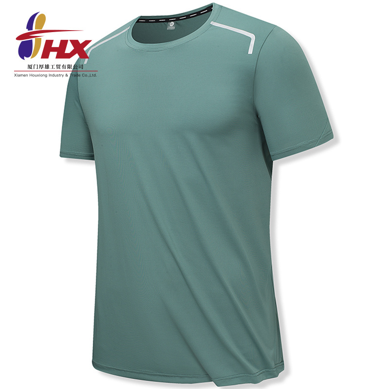 Customized Logo Sportswear Summer Men's Shirts Quick Dry Sport Run T Shirt Gym Fitness Shirts For Men