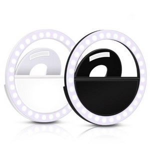 Factory Price Portable Mini Rechargeable With Cell Phone Mobile Beauty Usb Photographic Lighting Led Selfie Ring Light