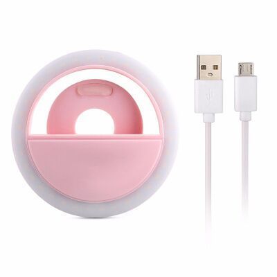 Factory Price Portable Mini Rechargeable With Cell Phone Mobile Beauty Usb Photographic Lighting Led Selfie Ring Light