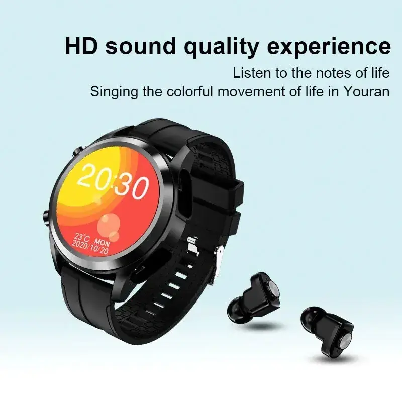 High Quality 2023 New T10 Smart Watch Headphones With 2 In 1 For Men Sport Relojes Hombre Jm03 Smartwatch Earphone