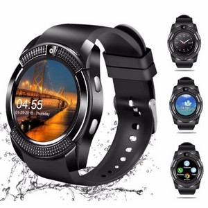 Fashion Pedometer 2g Sim Card Camera Watch Color Display Waterproof Device Wrist Smart Watch V8 Smartwatch For Android Ios